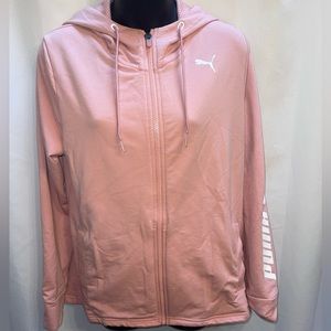 PUMA Large Light Pink zip up